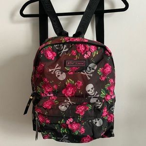 Super Rare Betsey Johnson Rose Backpack
